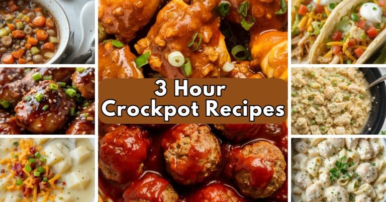 3 Hour Crockpot Recipes