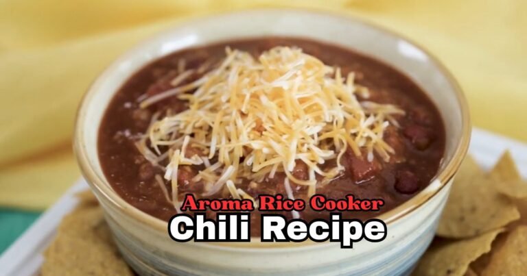 Aroma Rice Cooker Chili Recipe